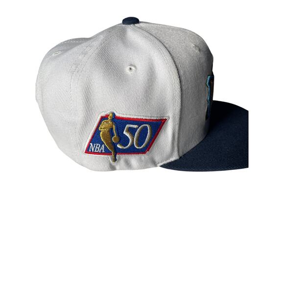 Houston Rockets Mitchell & Ness NBA 50 Trucker Hat SnapBack White/Blue - Picture 2 of 5